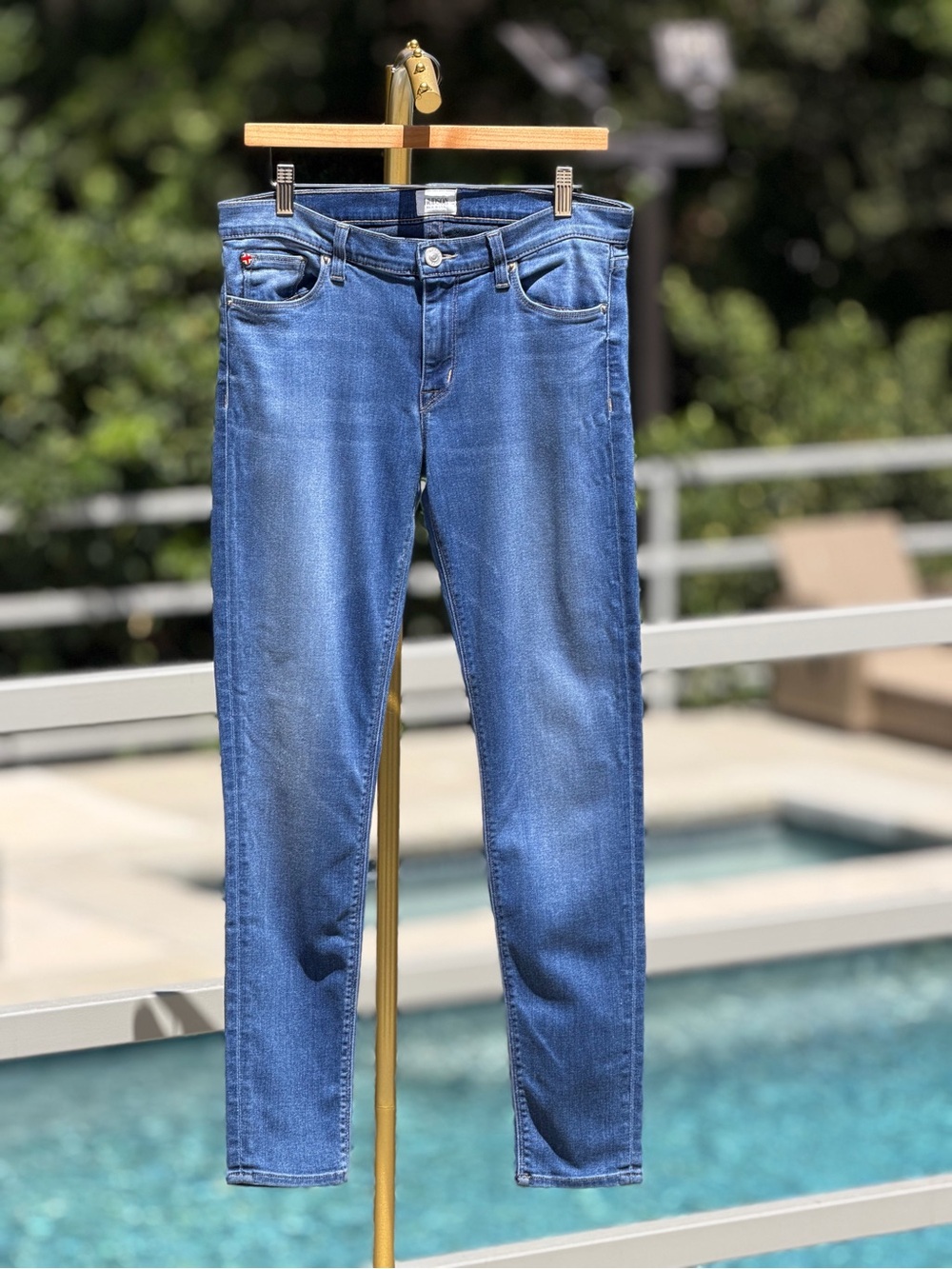 Hudson Jeans Women's Mid Blue Skinny Jeans